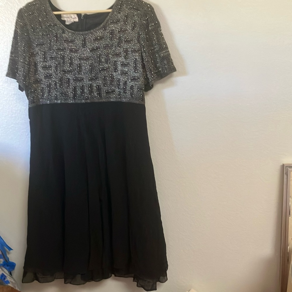 FINAL MARKDOWN Lawrence kazar cocktail dress 2x - image 1